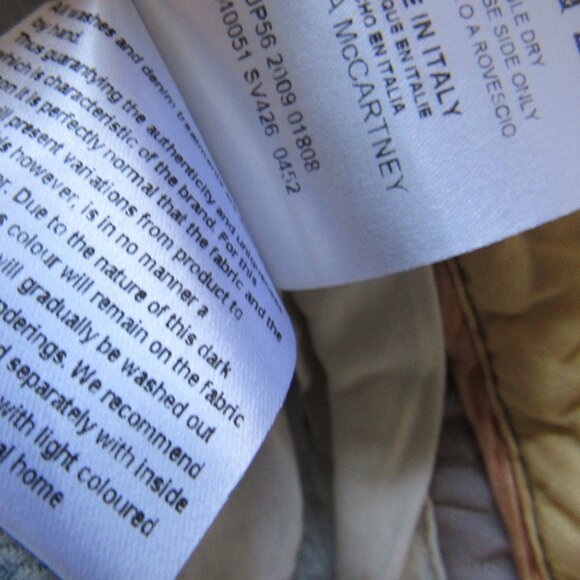 Women's Stella Mccartney Jeans Light Blue Straight Leg SZ 27,made in Italy - Picture 3 of 9